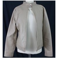 Suzie - Size 12 - Beige - imitation leather Jacket