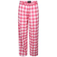 summer checked gingham print lounge pants in shocking pink tokyo laund ...