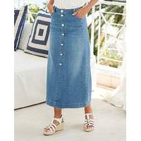 Supersoft Button Front Maxi Skirt