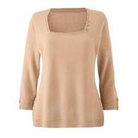 Supersoft Jumper with Button Detail