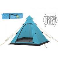 summit hydrahalt 4 person blue tipi camping outdoors tent includes peg ...