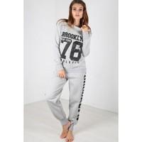 Susan Slogan Printed Tracksuit