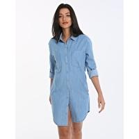 Summer Love Journey Shirt Dress - Chambray