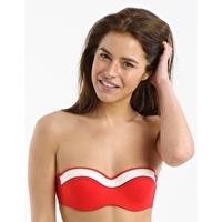 sunset stripes padded strapless bra red carpet