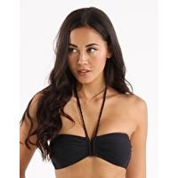 summer solids bandeau black