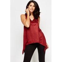 Suedette V-Neck Sleeveless Top