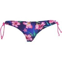 Superdry Womens Painted Hibiscus Bikini Bottoms Navy