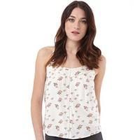 superdry womens summer girl cami top vintage rose bud