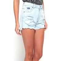 superdry g71001go shorts women celeste womens shorts in blue