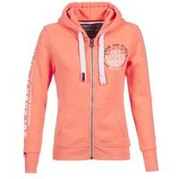 Superdry TRACK FIELD ZIPHOOD women\'s Sweatshirt in orange