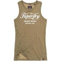 superdry g60001to canotta women verde womens vest top in green