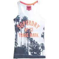 superdry g60180xo canotta women bianco womens vest top in white