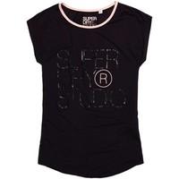 superdry g60003so t shirt women womens t shirt in black