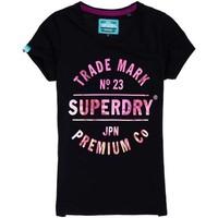 Superdry G10012XO T-shirt Women women\'s T shirt in black