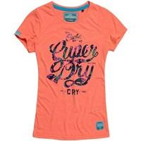 Superdry G10002HO T-shirt Women women\'s T shirt in orange