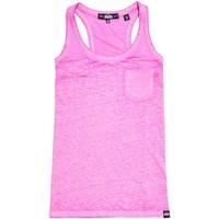 superdry g60002ro canotta women fuchsia womens vest top in pink