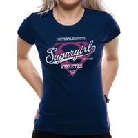 Supergirl - Athletics Fitted T-shirt Blue Large