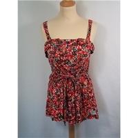 Summer print strappy top SoulCal - Size: 10 - Red - Sleeveless top