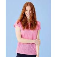 Sugar Pink Floral Jacquard TShirt