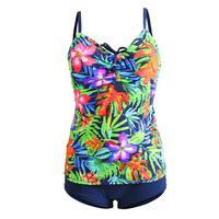 Sun Playa 2 Pieces Multicolor Swimsuit Tankini Short Morane