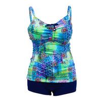 Sun Playa 2 Pieces Blue Tankini shorts Swimsuit Maho