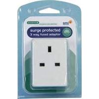 Surge 3 Way Adaptor 13a Fused