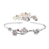 Summer Flowers Bangle and Earring Set