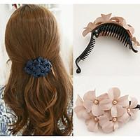 Super Affordable Forever Chic Alloy/Fabric Hair Claws 1pc (Random)