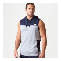 Superlite Sleeveless Zip-Up Hoodie - Navy - XXL