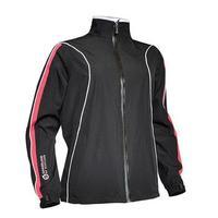 Sunderland Ladies Bergen Waterproof Jacket - Black/Firecracker - Size: Small