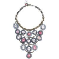 Sveva Collection COLLANA LUNGA PIETRE ROSA women\'s Necklace in pink