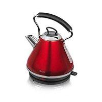 swan sk34010redn 17 litre red pyramid kettle