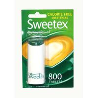 sweetex calorie free sweeteners 800 tablets