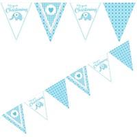 sweet baby boy elephant flag bunting