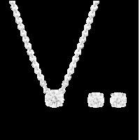 SWAROVSKI Attract Round Pendant and Earrings Set