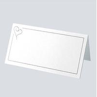 Swirl Heart Place Card Pack - Ivory