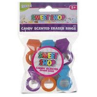 Sweet Shop Eraser Rings 6pk