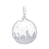 swarovski christmas ball ornament small clear crystal