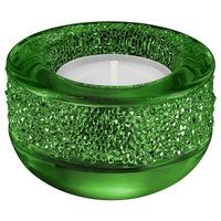 Swarovski Shimmer Tea Light, Green Color accents