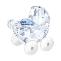 Swarovski Baby Carriage, Blue Color accents