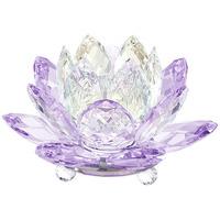 swarovski waterlily candleholder violet color accents