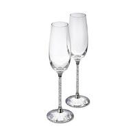 swarovski crystalline toasting flutes set of 2 clear crystal