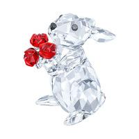 Swarovski Rabbit with Roses Color accents