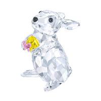 Swarovski Rabbit with Yellow Easter Egg Color accents