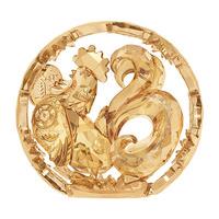 swarovski chinese zodiac rooster gold tone full colored