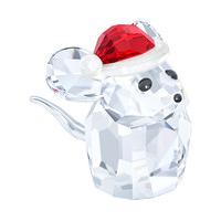 Swarovski Mouse with Santa\'s Hat Color accents