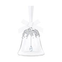 swarovski christmas bell ornament small clear crystal