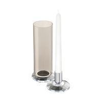 swarovski allure candleholder and vase set silver tone gray
