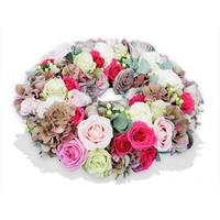 Sweet Roses and Hydrangea Wreath