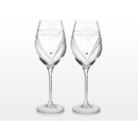 Swarovski Heart Wine Glasses